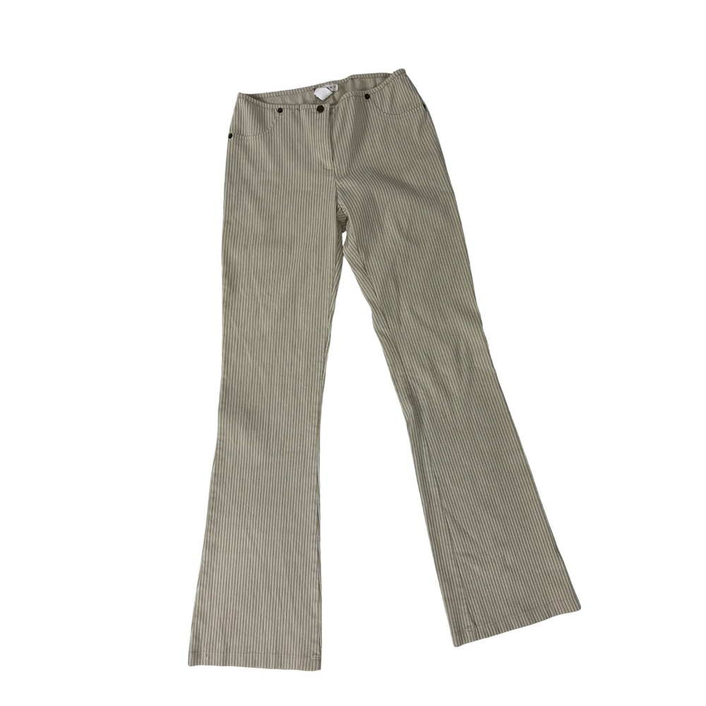 Y2k Kick Flare Low Waist Pants Ribbed‎ Stretchy Material